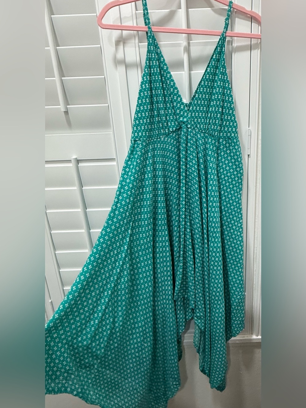 Shoreline Green Rayon Dress xl